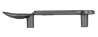 Afbeeldingen van Siro Meubelgreep metaal - boorafstand 64mm/L 108mm/H 23mm/B 28mm - tin 