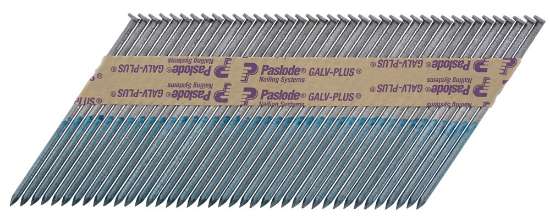 Afbeeldingen van Paslode stripspijker - 3.1x90mm ronde kop - glad gegalvaniseerd 