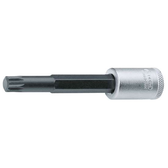 Afbeeldingen van Dopsleutel-schroevendraaier 3/8" tbv binnentwaalfkant-schroeven XZN, lang