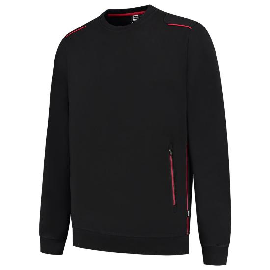 Afbeeldingen van Tricorp sweater Accent - maat XS - zwart/rood  