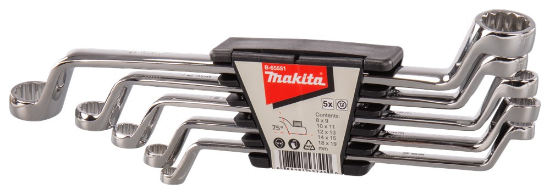 Afbeeldingen van Makita Ringsleutelset - 5 delig 