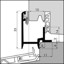 Afbeeldingen van Ellen Aanslagprofiel aluminum AV-15-10 ANO 500