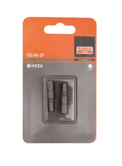 Afbeeldingen van Bahco 70S/H-2P 2x bits hex 30mm 5/16