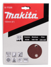 Afbeeldingen van Makita schuurschijf D-77235 - 150mm korrel 60-120-240-320 - 20 stuks 