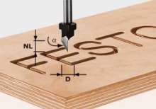 Afbeeldingen van Festool Graveerfrees HS HS S8 D11/60°