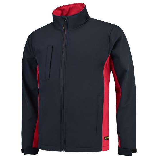Afbeeldingen van Tricorp softshell jack 402002 - maat 7XL - marineblauw/rood 