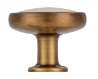 Afbeeldingen van Siro Meubelknop metaal - L 30mm/H 25mm/B 30mm antiek messing/beige 