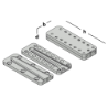 Afbeeldingen van GB blinde houtverbinding - 170x60x20mm 80x200mm - aluminium