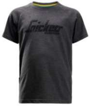 Afbeeldingen van Snickers junior logo t-shirt 7510-3400, Maat 116, gemeleerd blauwgrijs