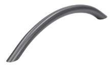 Afbeeldingen van Siro Meubelgreep metaal - boorafstand 160mm/L 184mm/H 35mm/B 10mm grafiet zwart donker 