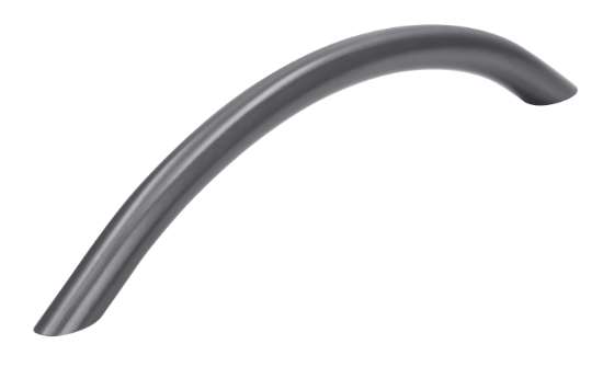 Afbeeldingen van Siro Meubelgreep metaal - boorafstand 160mm/L 184mm/H 35mm/B 10mm grafiet zwart donker 
