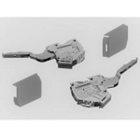 Afbeeldingen van Blum beslagelement E+E Aventos HK-S - prestatiefactor 960-2215 - Inclusief afdekkappen design HK-TOP 20K2E00.06KRA+ABD