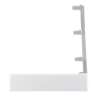 Afbeeldingen van Siro Wasdroger metaal - boorafstand 40mm/L 122mm/H 26mm/B 19mm chroom glanzend/wit 