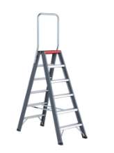 Afbeeldingen van Altrex dubbel oploopbare trap Falco - 2x6 treden 