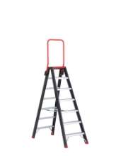 Afbeeldingen van Altrex Industrietrap Taurus - 2x7 treden - aluminium gecoat