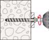 Afbeeldingen van Fischer betonschroef FBS II - Ø6x60mm T30 - platverzonkenkop