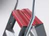 Afbeeldingen van Dubbel oploopbare trap - aluminium (gecoat)