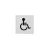Afbeeldingen van INTERSTEEL Pictogram toilet mindervalide zelfklevend rvs geborsteld 4601
