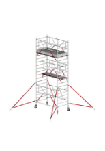 Afbeeldingen van Altrex Vouw-/Rolsteiger RS TOWER 55-S - Werkhoogte 6.8 meter - Platformlengte 2.45 meter Fiber-Deck 