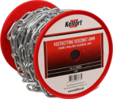 Afbeeldingen van Kelfort Voetketting - 6mm 15 meter - gegalvaniseerd 
