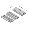 Afbeeldingen van GB blinde houtverbinding - 150x60x14mm 96x196mm - aluminium