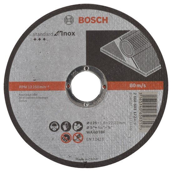 Afbeeldingen van Bosch Doorslijpschijf recht Standard for Inox