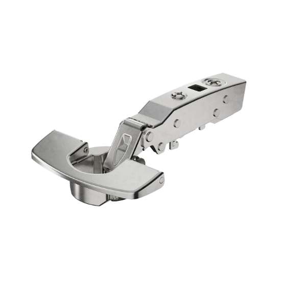 Afbeeldingen van Hettich Sensys 110°-scharnier veerloos (Sensys 8675), vernikkeld, opliggend, openingshoek 110°, THS-boorbeeld 52 x 5,5 mm, 48 x 6 mm, Snelmontage Fix (ø 10 x 6)