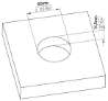 Afbeeldingen van Siro Schelpgreep metaal - L 70mm/H 16mm/B 70mm RVS 