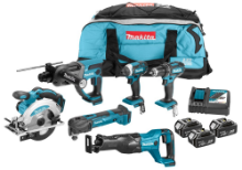 Afbeeldingen van Makita combiset Zagen/Boren/Slagschroeven DLX6038T - 18v 
