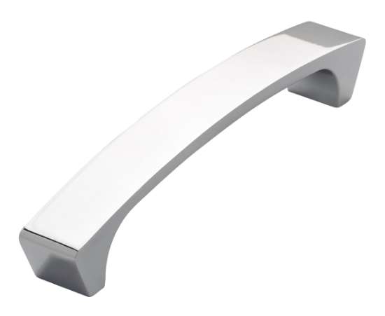 Afbeeldingen van Siro Meubelgreep metaal - boorafstand 128mm/L 149mm/H 28mm/B 20mm - chroom glanzend 