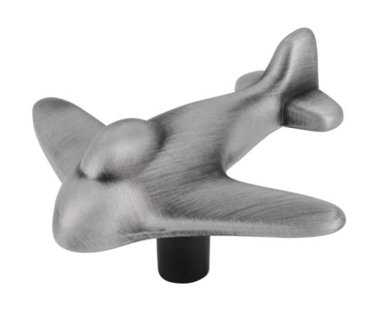 Afbeeldingen van Siro Meubelknop metaal - L 56mm/H 33mm/B 59mm antiek tin 