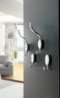 Afbeeldingen van Siro Kapstokhaak metaal - boorafstand 24mm/L 158mm/H 64mm/B 34mm antiek zilver/wit 