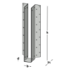 Afbeeldingen van GB raveeldrager I-ligger - 45x360x1,25mm - sendzimir verzinkt