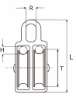 Afbeeldingen van Dulimex 952-E katrol met nylon wiel /