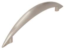 Afbeeldingen van Siro Meubelgreep metaal - boorafstand 128mm/L 165mm/H 30mm/B 13mm RVS effect 