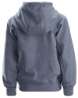 Afbeeldingen van Snickers junior logo zip hoodie 7508-3400, Maat 164, gemeleerd blauwgrijs