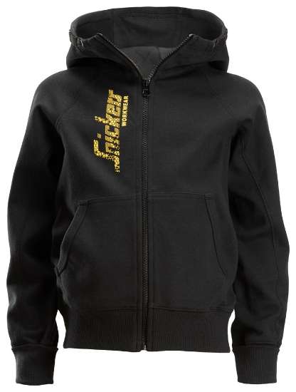 Afbeeldingen van Snickers junior logo zip hoodie 7508-0400, Maat 116, zwart