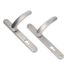 Afbeeldingen van Ami Veiligheidsmalschild 257/32/2 Rotaveer Deurkruk 378 zijde - PC92 - RAL 9010 