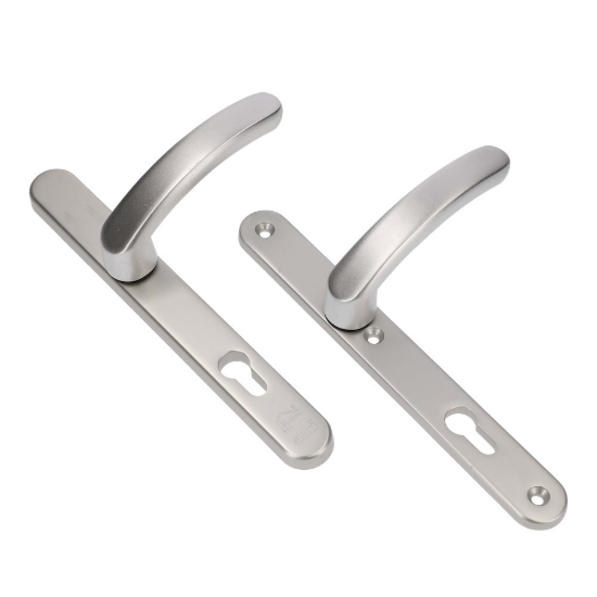 Afbeeldingen van Ami Veiligheidsmalschild 257/32/2 Rotaveer Deurkruk 378 zijde - PC92 - RAL 9010 
