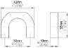 Afbeeldingen van Siro Meubelgreep metaal - boorafstand 32mm/L 42mm/H 32mm/B 10mm RVS 