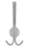 Afbeeldingen van Siro Kapstokhaak metaal - boorafstand 32mm/L 173mm/H 103mm/B 76mm RVS 