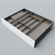 Afbeeldingen van Blum Bestekindeling voor messen Legrabox - corpusbreedte 700-900 diepte 600mm - notenhout/aluminium OL.NA6080S2BEST