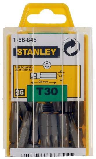 Afbeeldingen van Stanley bits - T30 25mm - 1/4" aansluiting