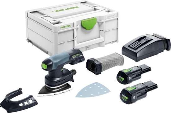 Afbeeldingen van Festool accu-vlakschuurmachine DTSC 400 3,0 I-Plus - 18V 2x 3.0Ah Li-on accu - inclusief snellader in Systainer 