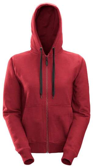Afbeeldingen van Snickers dames hoodie 2806-1600 maat XXL chili rood