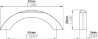 Afbeeldingen van Siro Meubelgreep metaal - boorafstand 64mm/L 81mm/H 26mm/B 9mm - chroom glanzend/wit 