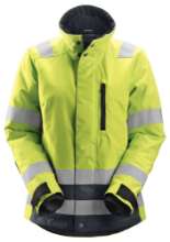 Afbeeldingen van Snickers dames jack 1137-6658 maat L High Visibility Geel