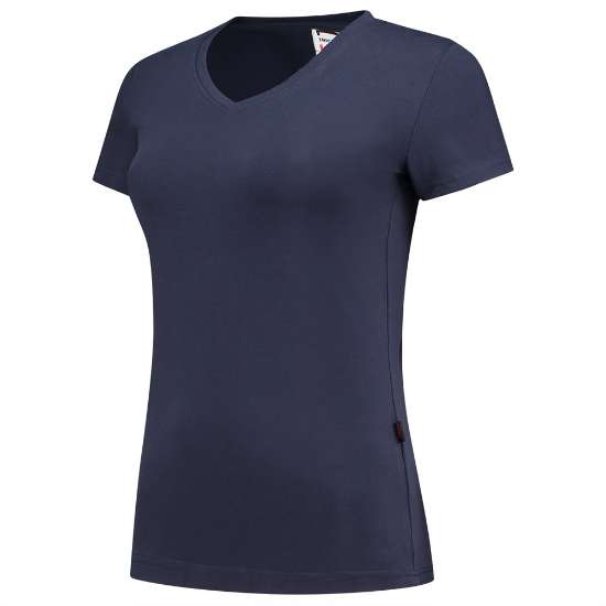 Afbeeldingen van Tricorp T-Shirt V hals Slim fit dames 101008 Ink 3XL