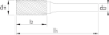 Afbeeldingen van Phantom stiftfrees A12 7x25x6x70  41.510.0604