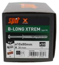Afbeeldingen van Spit constructieplug B-long Xtrem HF - Ø10x80/30mm - verzinkt